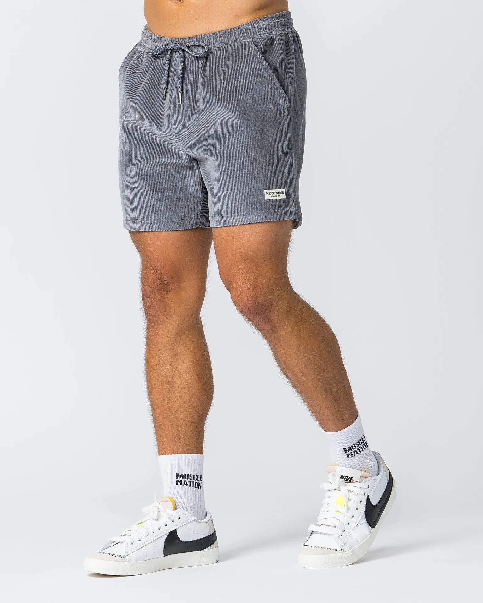 Daily Corduroy Shorts - Light Grey