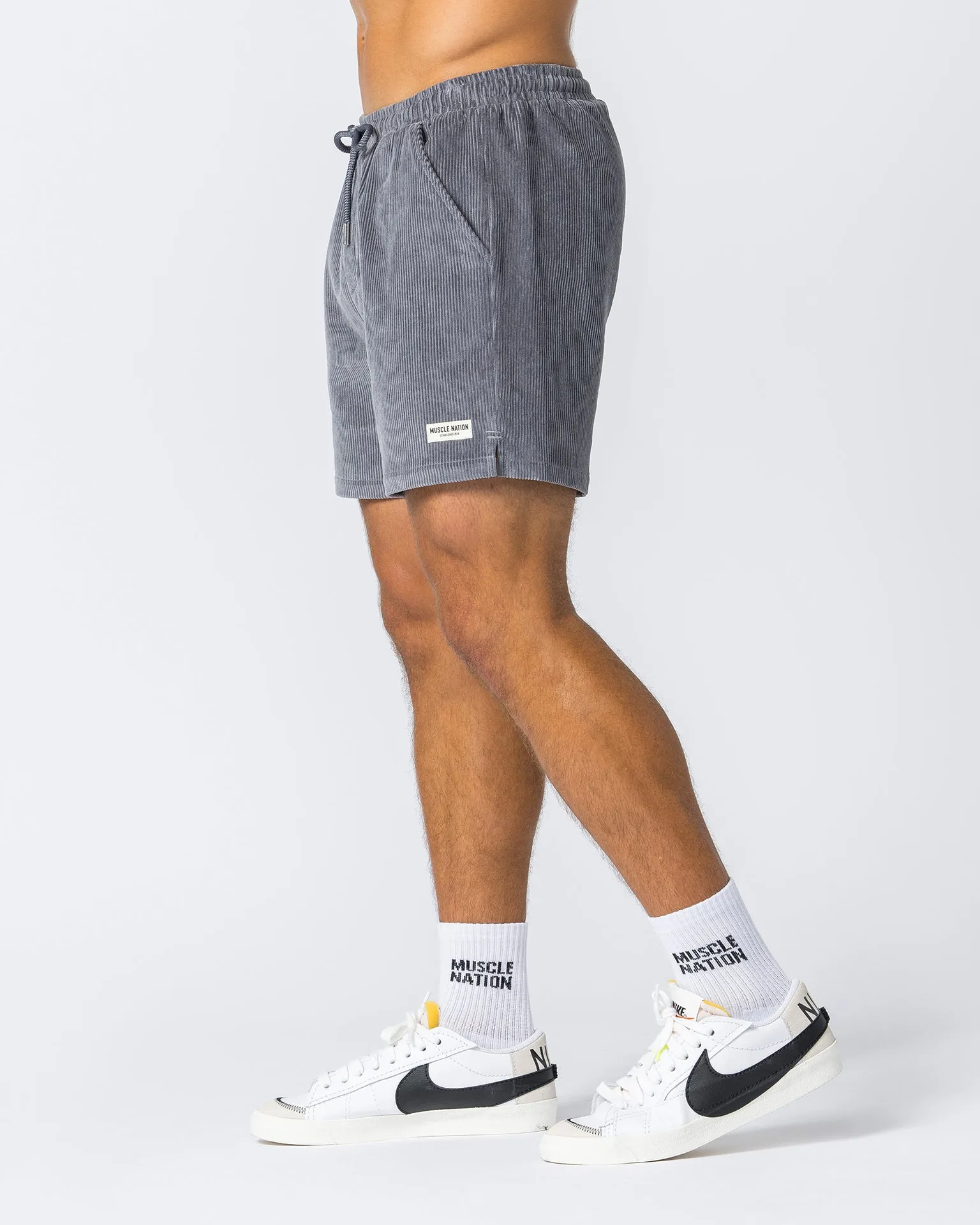 Daily Corduroy Shorts - Light Grey
