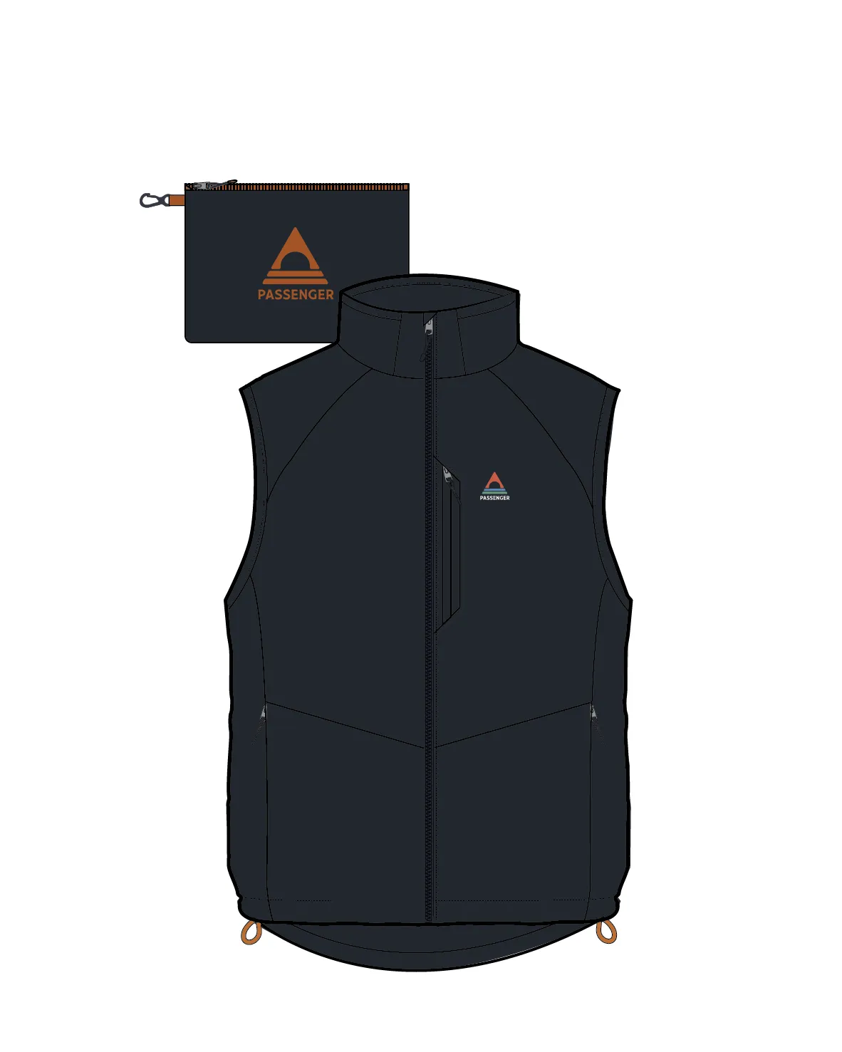 Daybreak Lightweight Recycled Thermore® Insulated Vest - Black