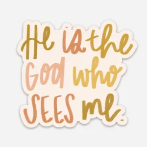 Dear Heart || God Who Sees Me Sticker
