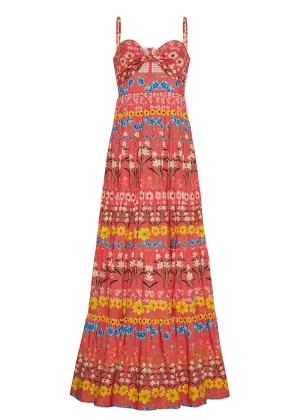 Delilah Dress (Flowerbox Coral)
