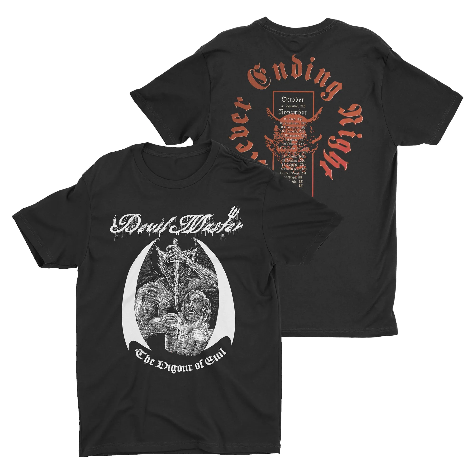 Devil Master - The Vigor Of Evil 2023 Tour t-shirt
