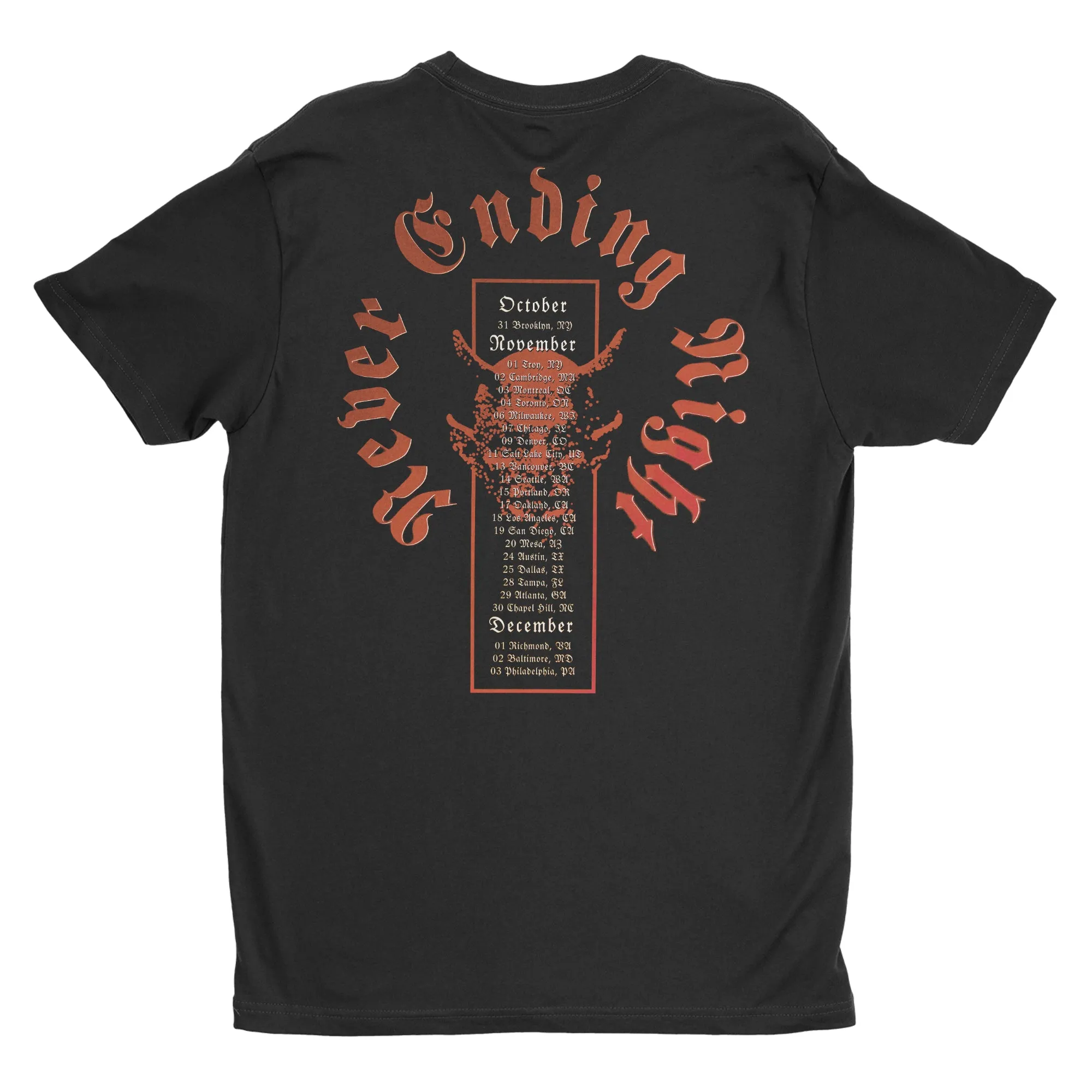 Devil Master - The Vigor Of Evil 2023 Tour t-shirt