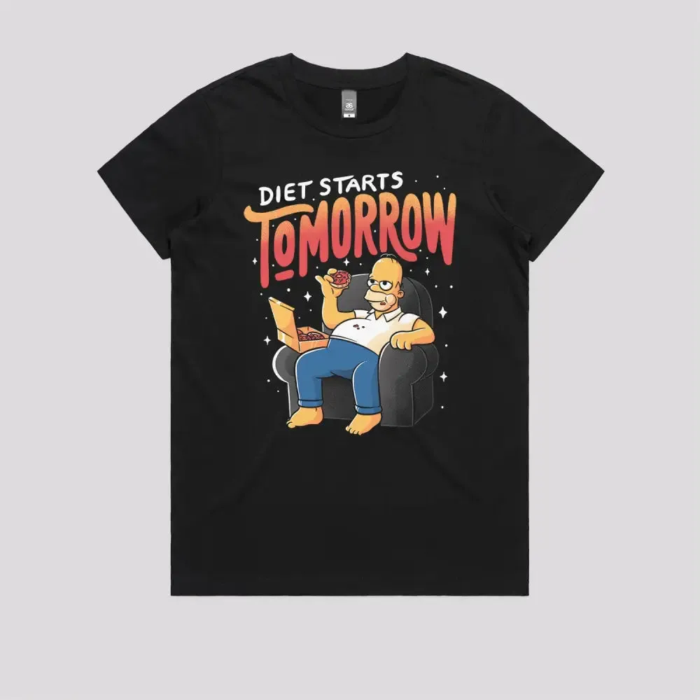 Diet Starts Tomorrow T-Shirt