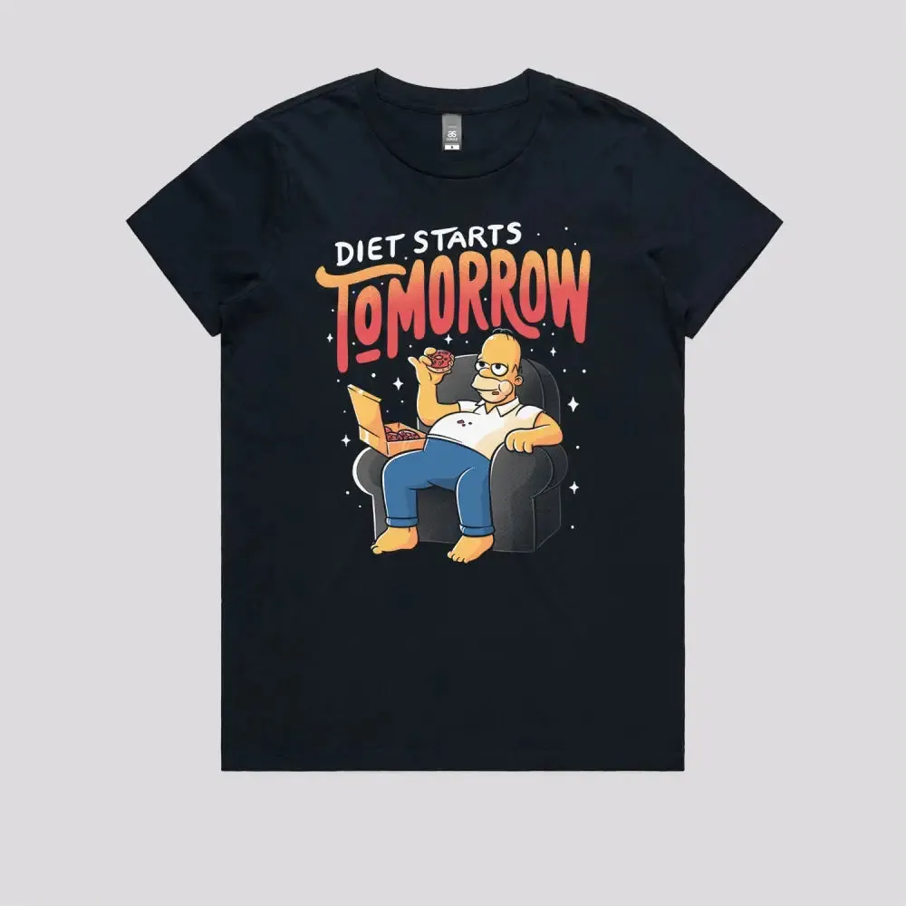 Diet Starts Tomorrow T-Shirt
