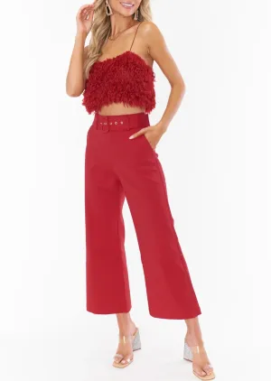 DJ Cropped Pants | Red