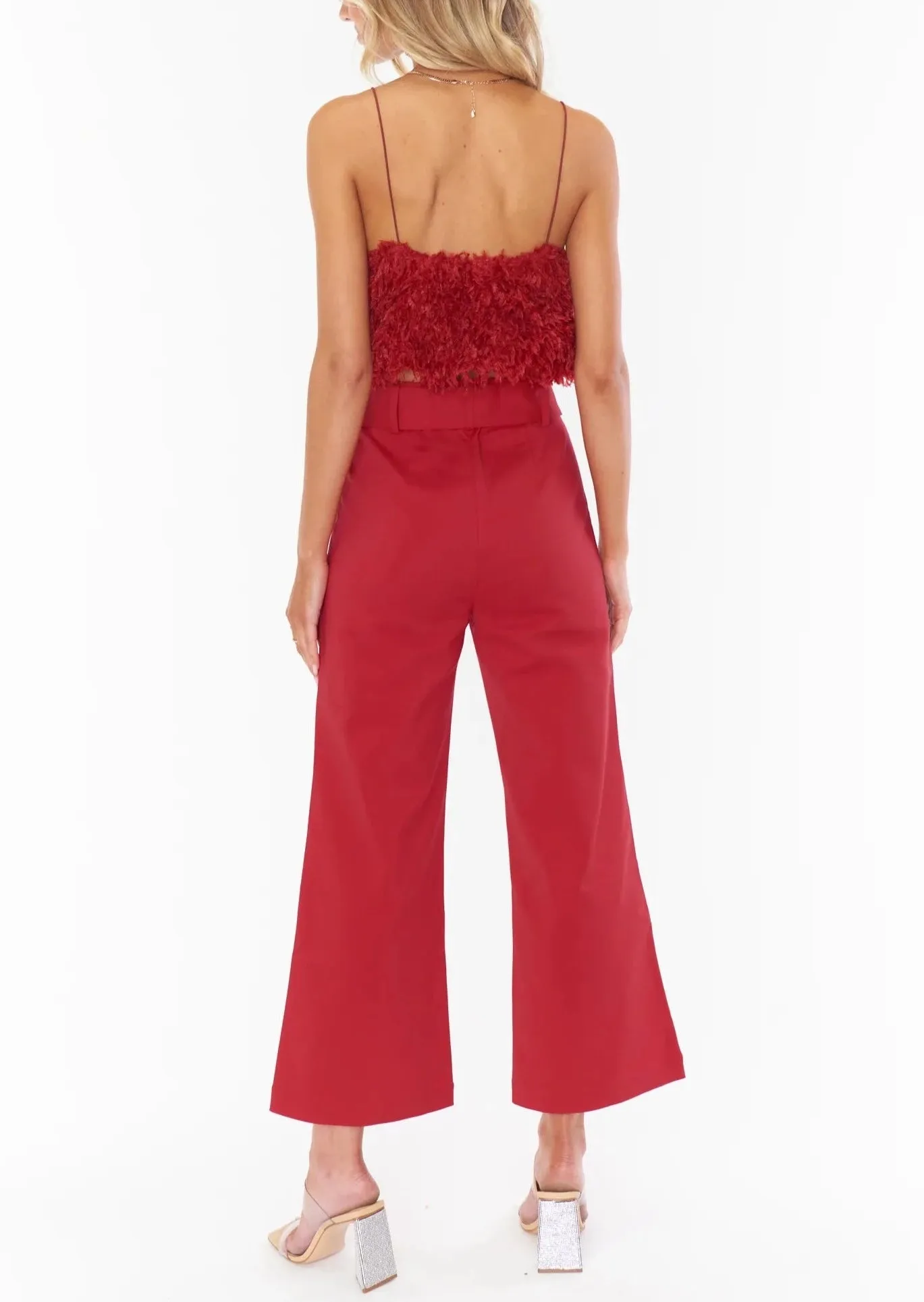 DJ Cropped Pants | Red
