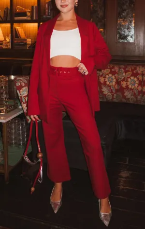 DJ Cropped Red Pants