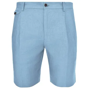Dolce & Gabbana Light Blue Linen Short