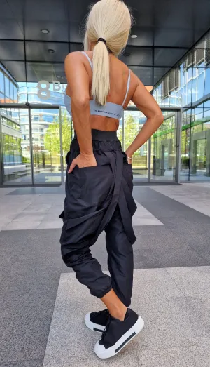 Drop Crotch Pants, Black Pants, High waist Pants, Trapped Pants, Extravagant Trousers, Avant-garde Pants, Gothic Pants, Designer Pants