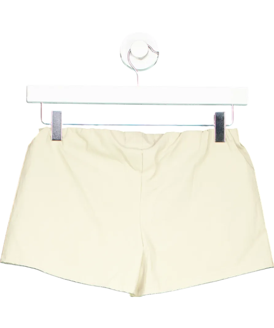 Ego Beige Low Rise Booty Shorts In Stone UK 8