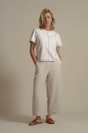 Elementary High Tide Linen Crop