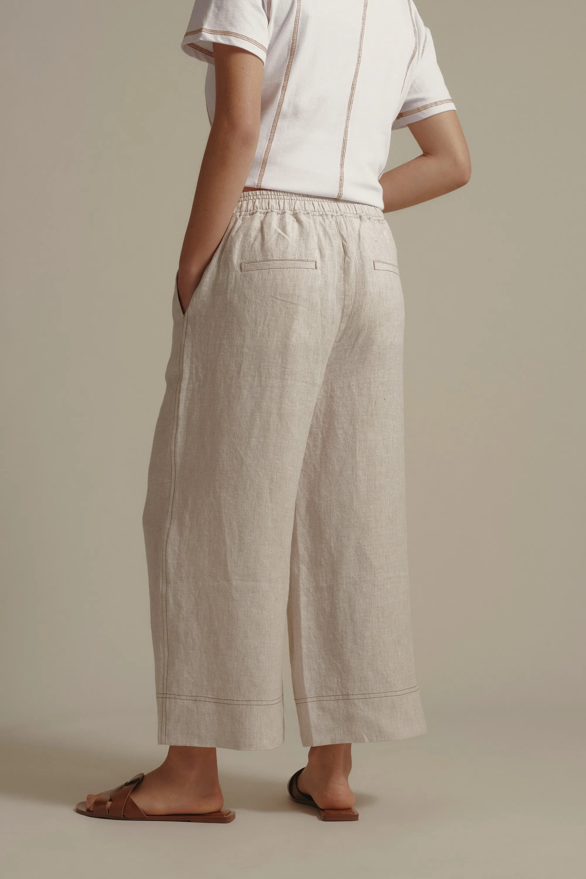 Elementary High Tide Linen Crop