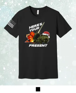 Emblem Holiday Series Comfort Unisex Cotton SS Tee - Present 1