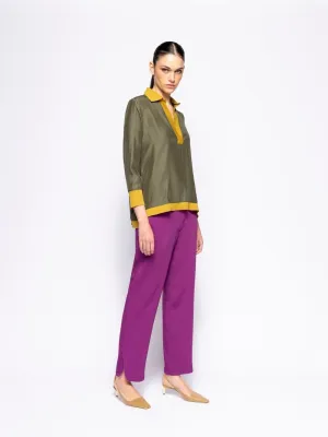 Emily Phlox Ankle Cut Tailored Pants