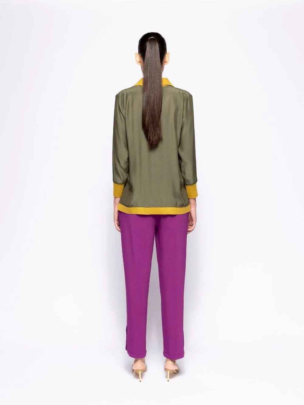 Emily Phlox Ankle Cut Tailored Pants