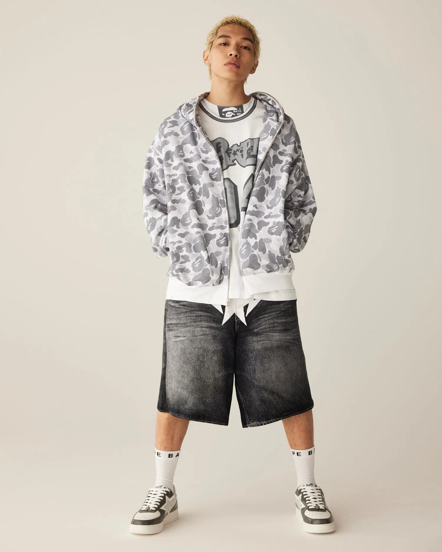 Fake Print Relaxed Fit Tee