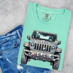 Faux Rhinestone Car