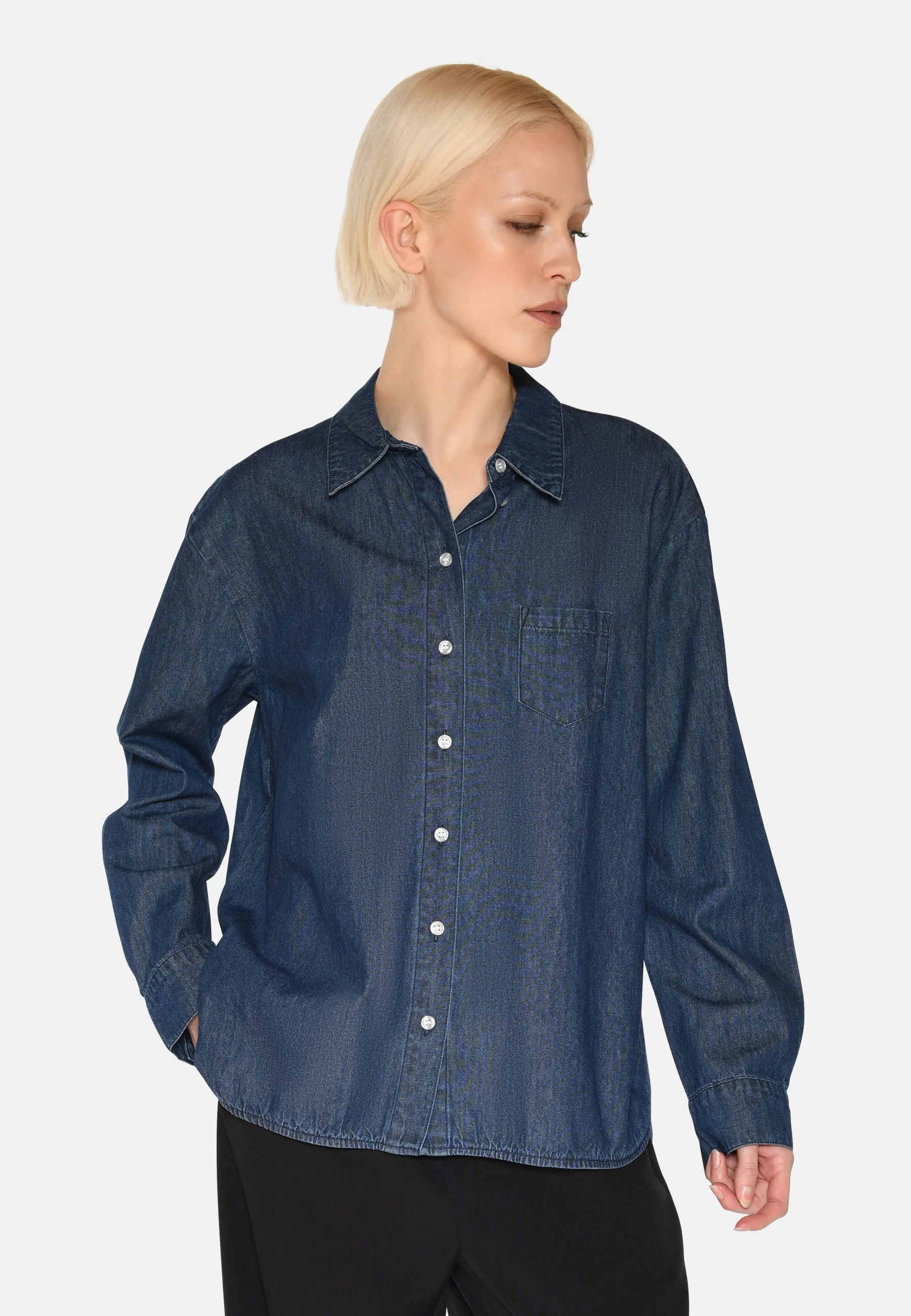 Fern denim shirt 4147 - Medium Blue