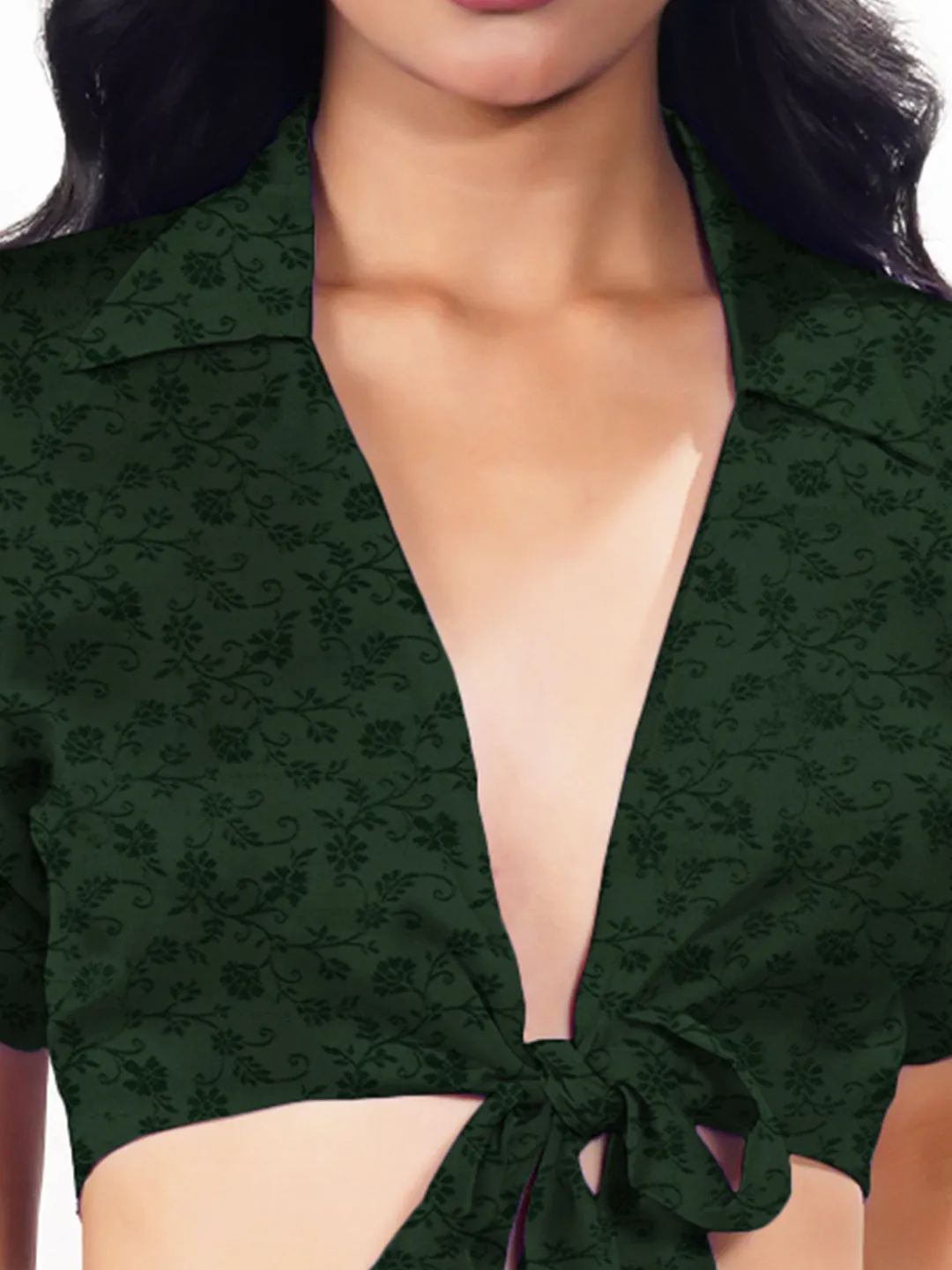 Floral Straight Fit Crop Top