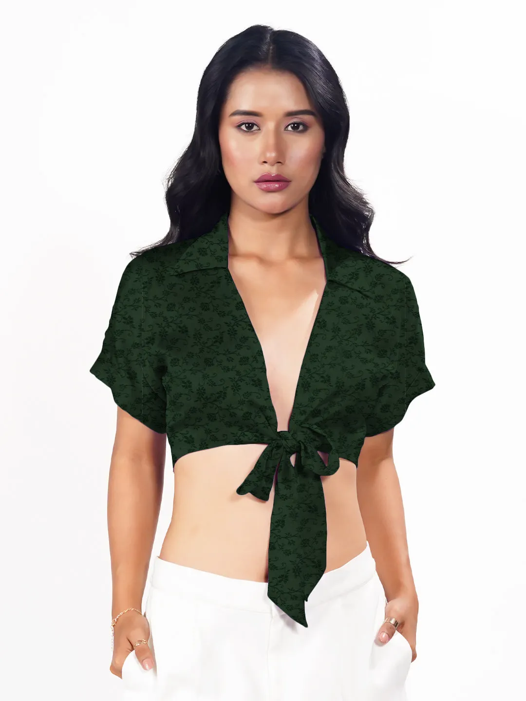 Floral Straight Fit Crop Top