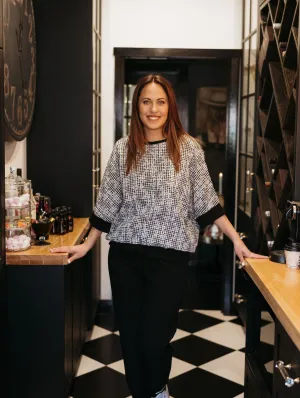 Florence Top - Floral Check