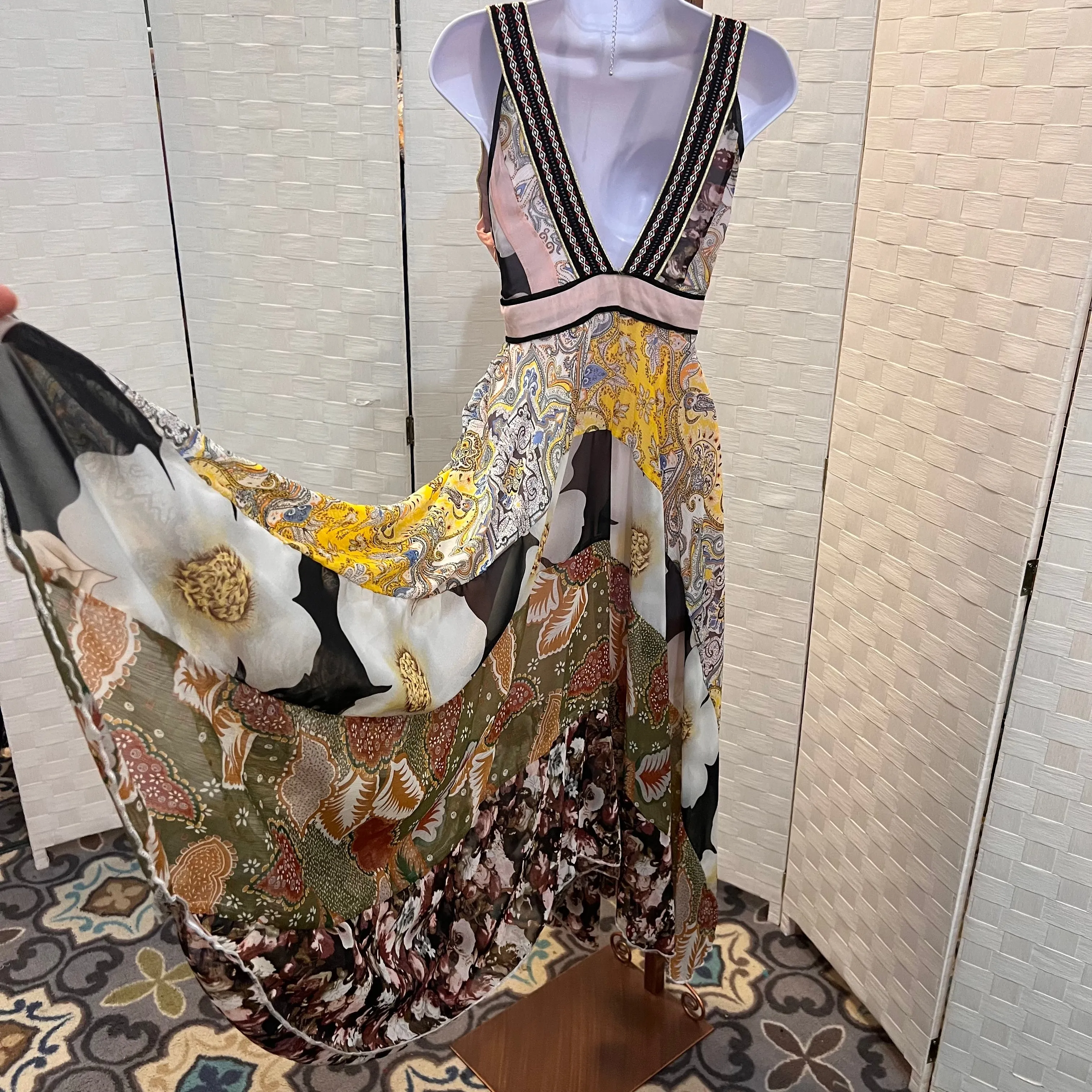 Flowy Multi print Dress