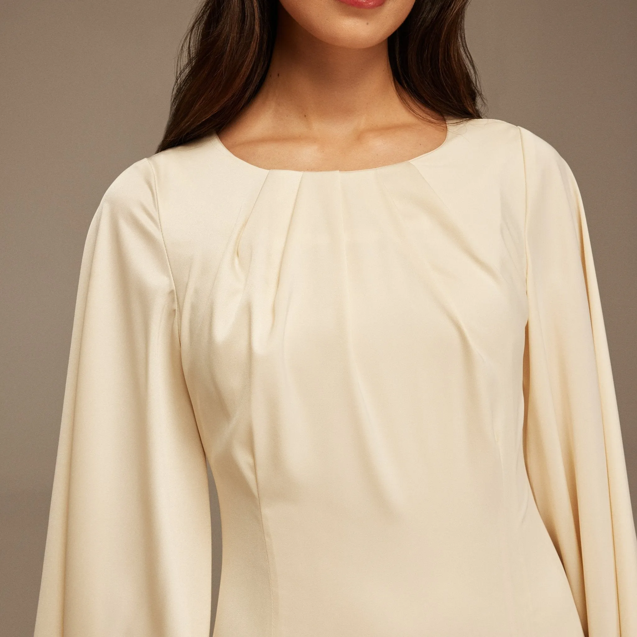 Flowy sleeves Ankle Length Dress