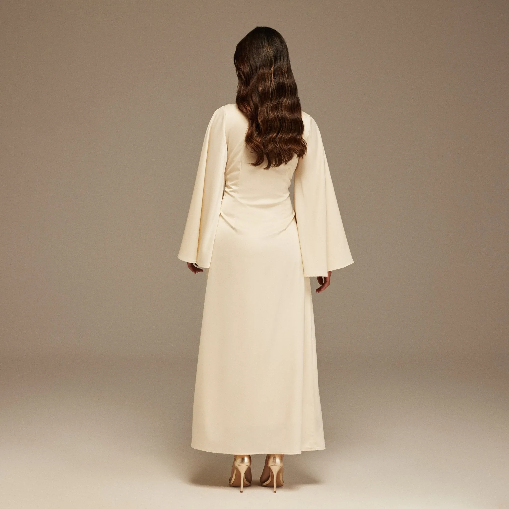 Flowy sleeves Ankle Length Dress