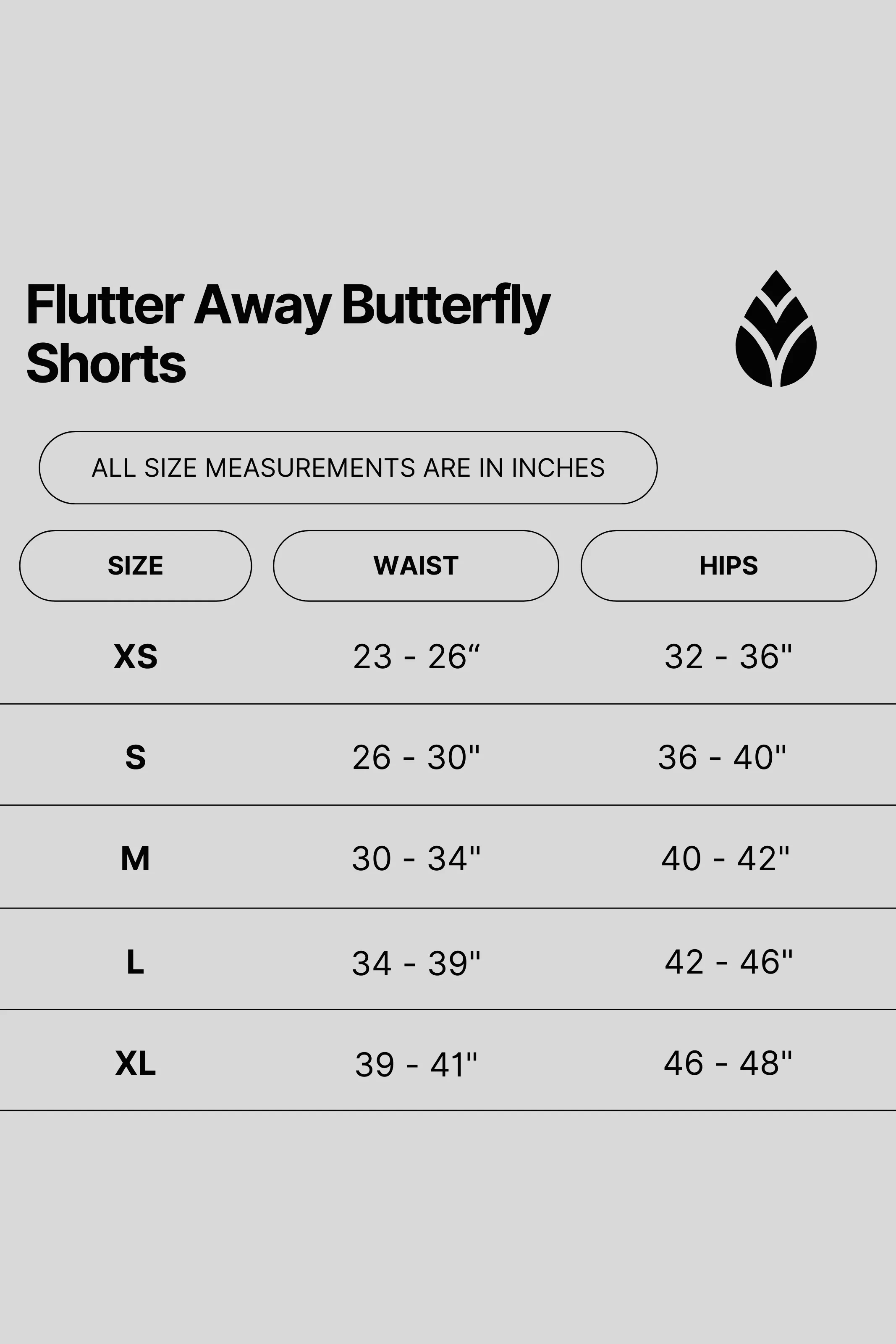 Flutter Away Butterfly Shorts - Black