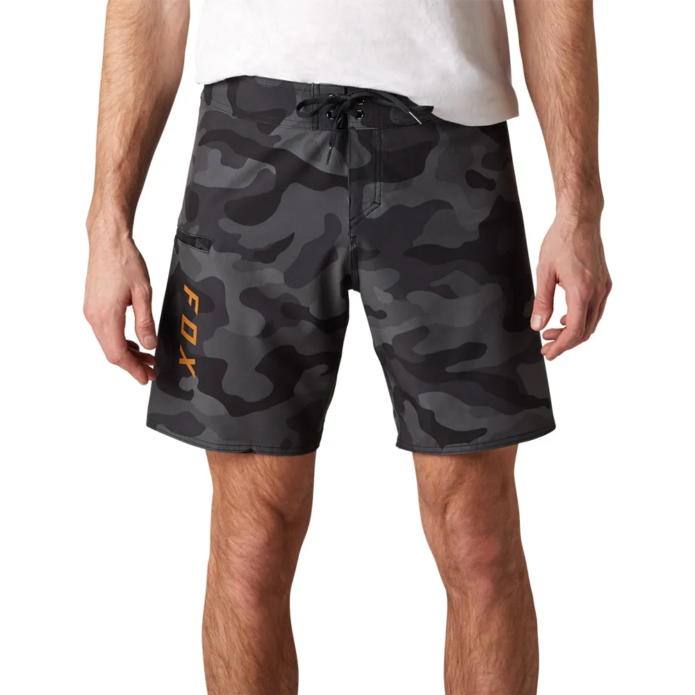 FOX OVERHEAD CAMO STRETCH 18 INCH SHORTS [BLACK CAMO]
