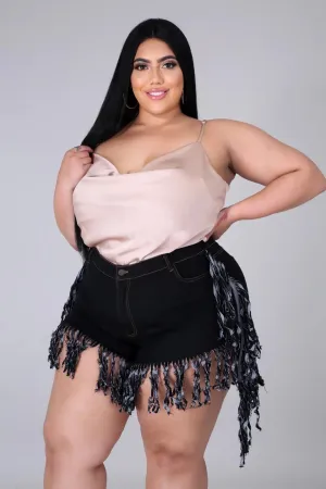 Fringe Shorts Plus