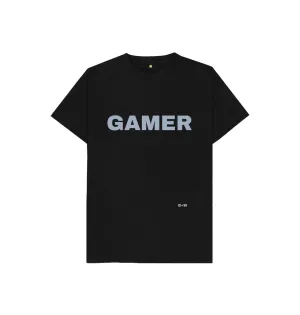 Gamer Kids Tee (grey lettering)