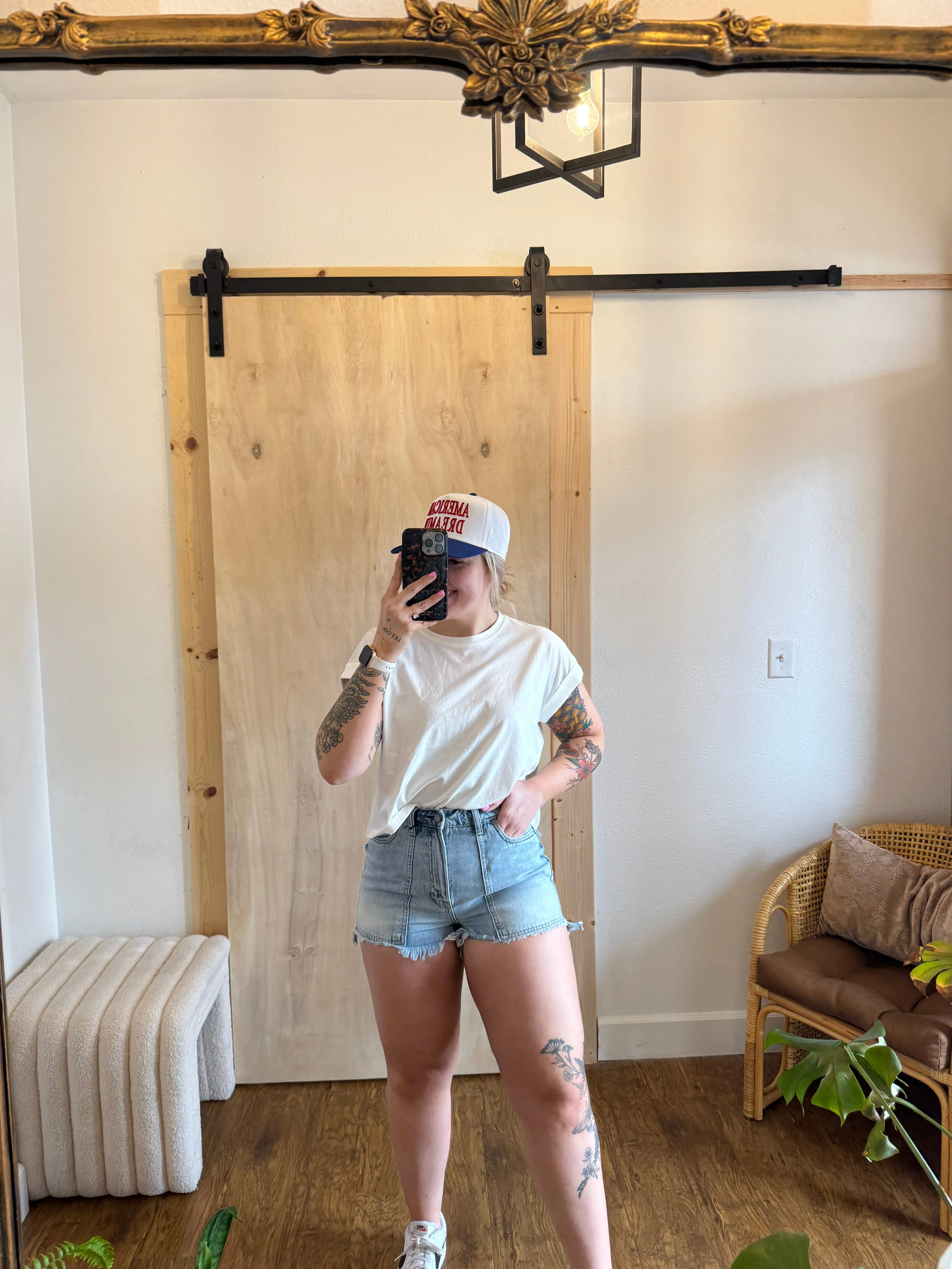 Georgia Light Wash Shorts