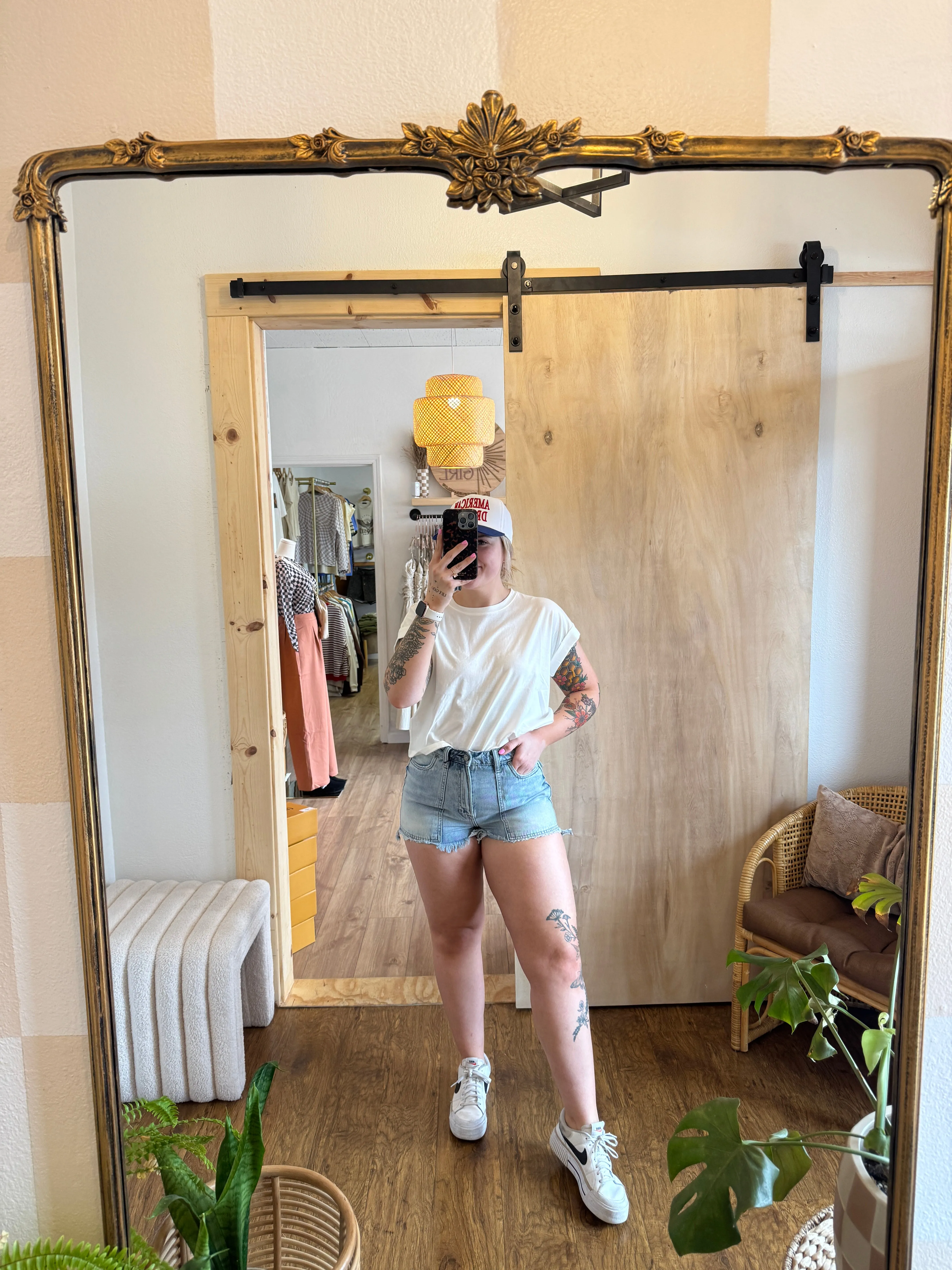 Georgia Light Wash Shorts