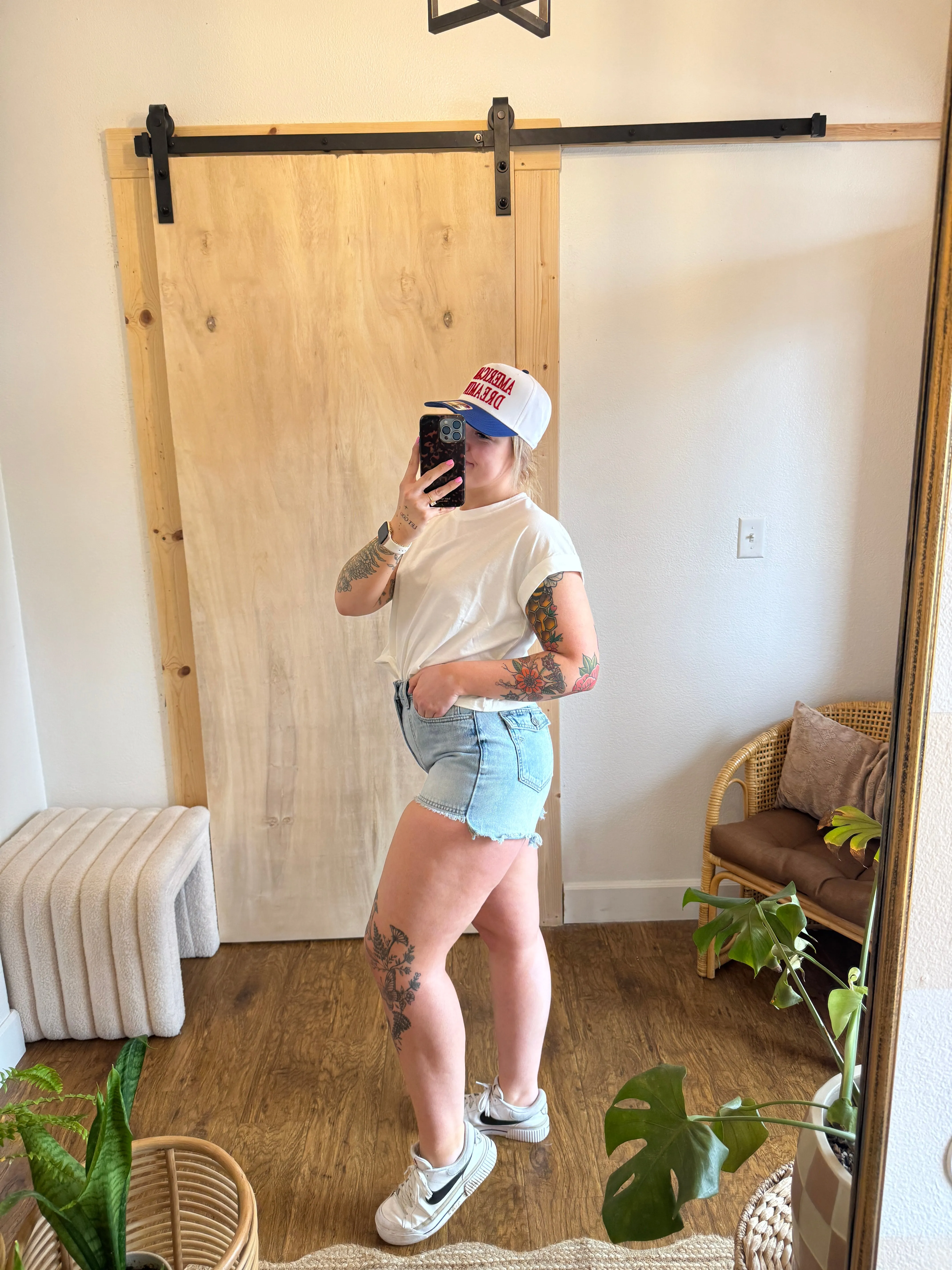 Georgia Light Wash Shorts