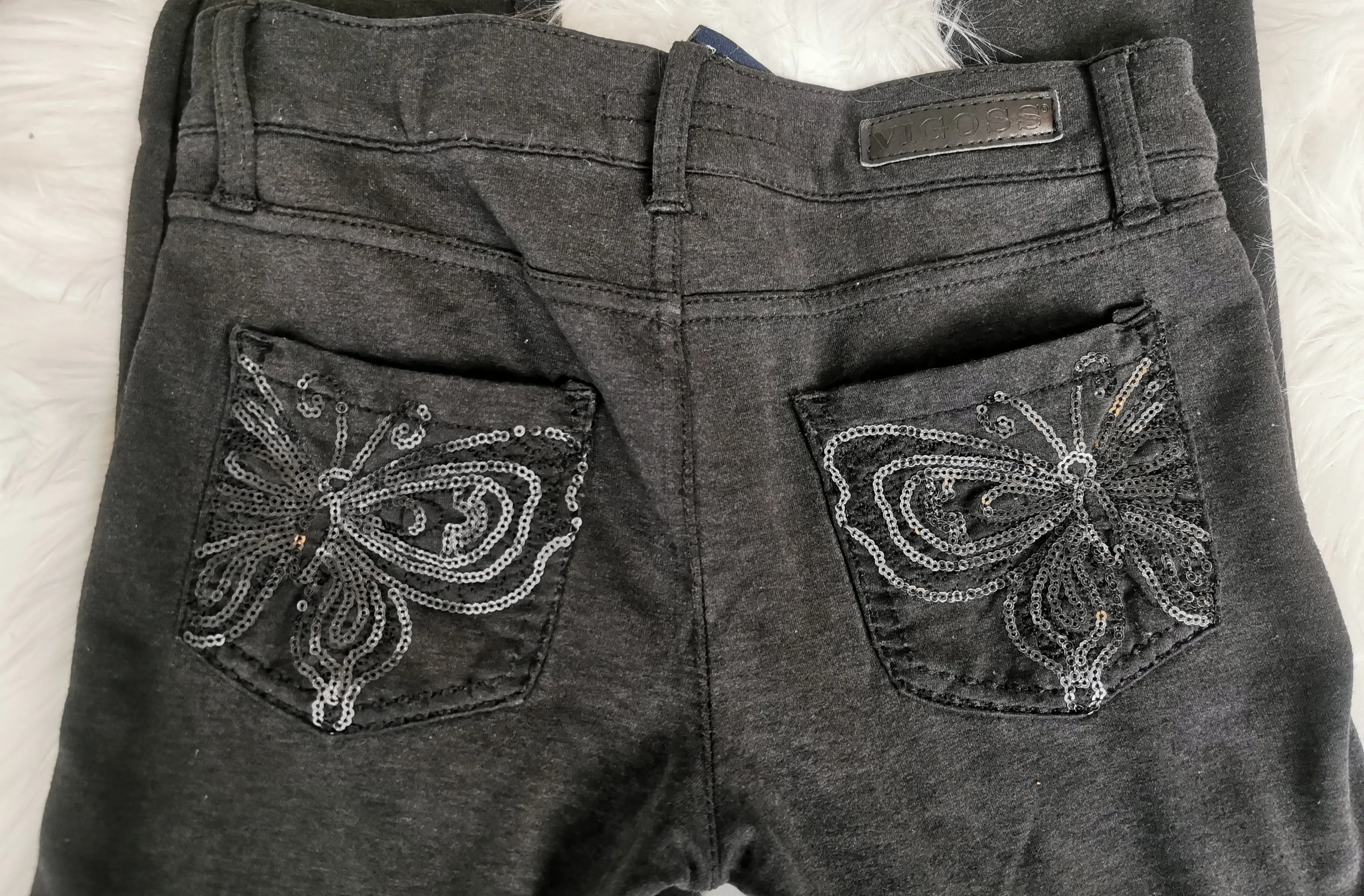 GIRL SIZE 10 YEARS - VIGOSS, Super Soft, Black Stretch Pants VGUC B4