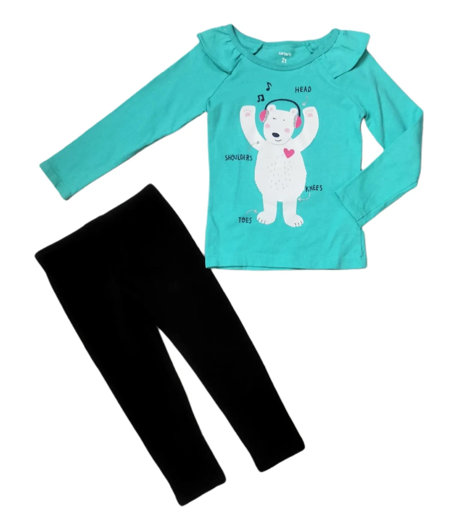 GIRL SIZE 2/3 YEARS - CARTER'S, 2 Piece Mix N Match Outfit EUC B21