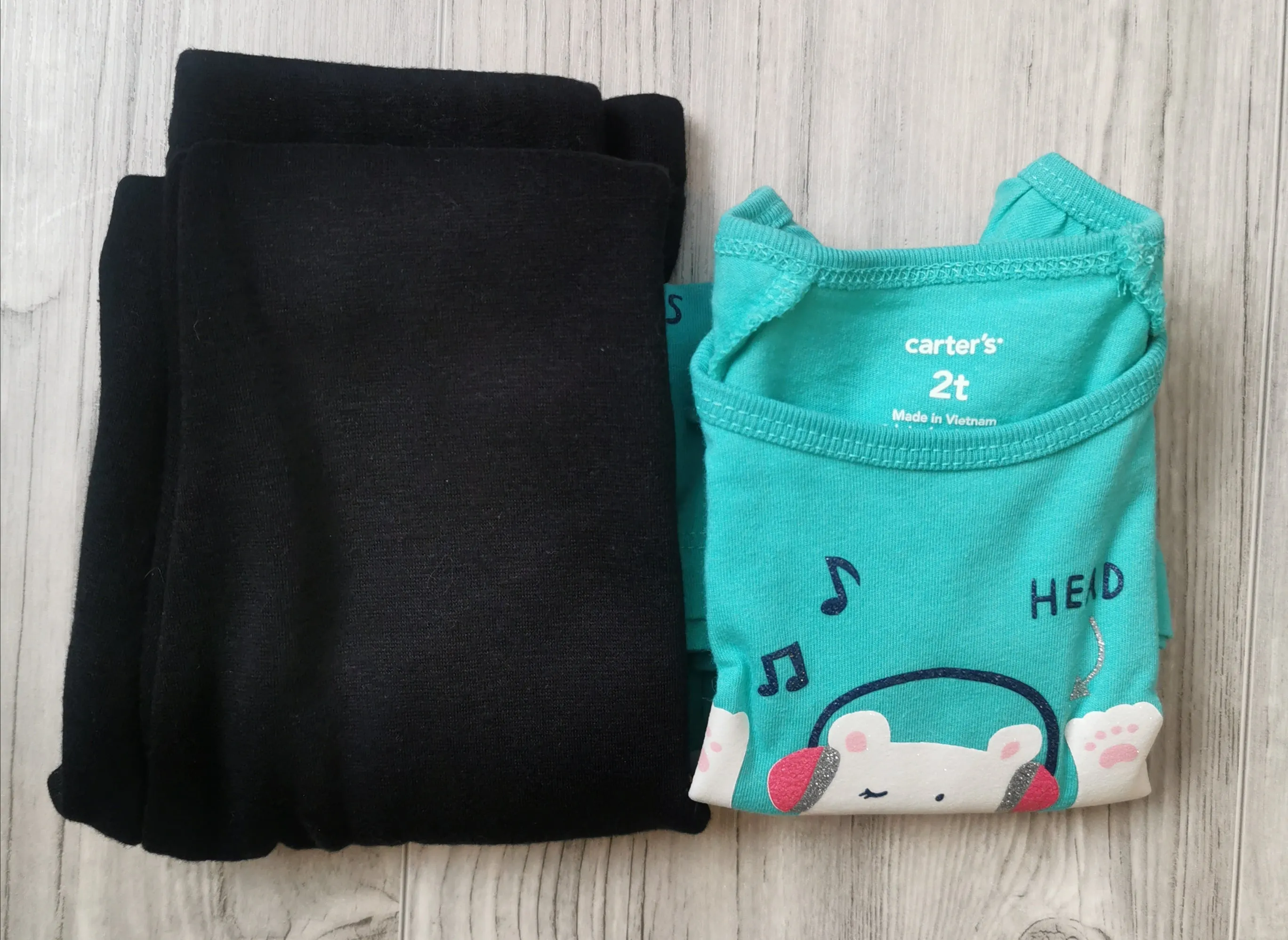 GIRL SIZE 2/3 YEARS - CARTER'S, 2 Piece Mix N Match Outfit EUC B21