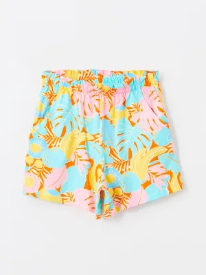 Girls Shorts with Elastic Waist