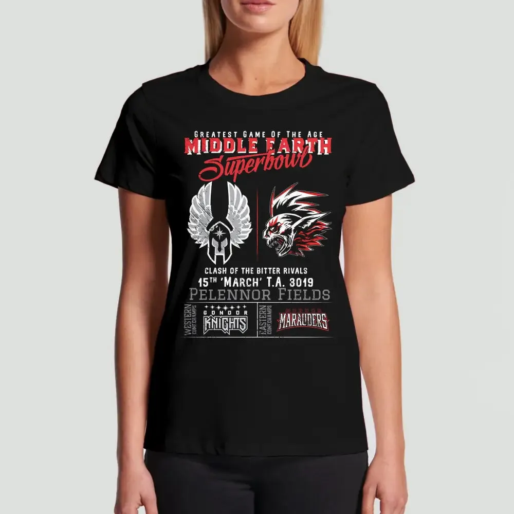 Gondor Knights vs Mordor Marauders T-Shirt