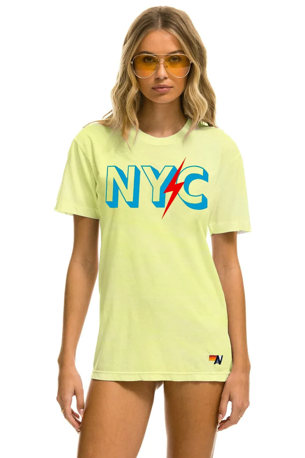 GOV BALL 2024 UNISEX CREW TEE - NEON YELLOW