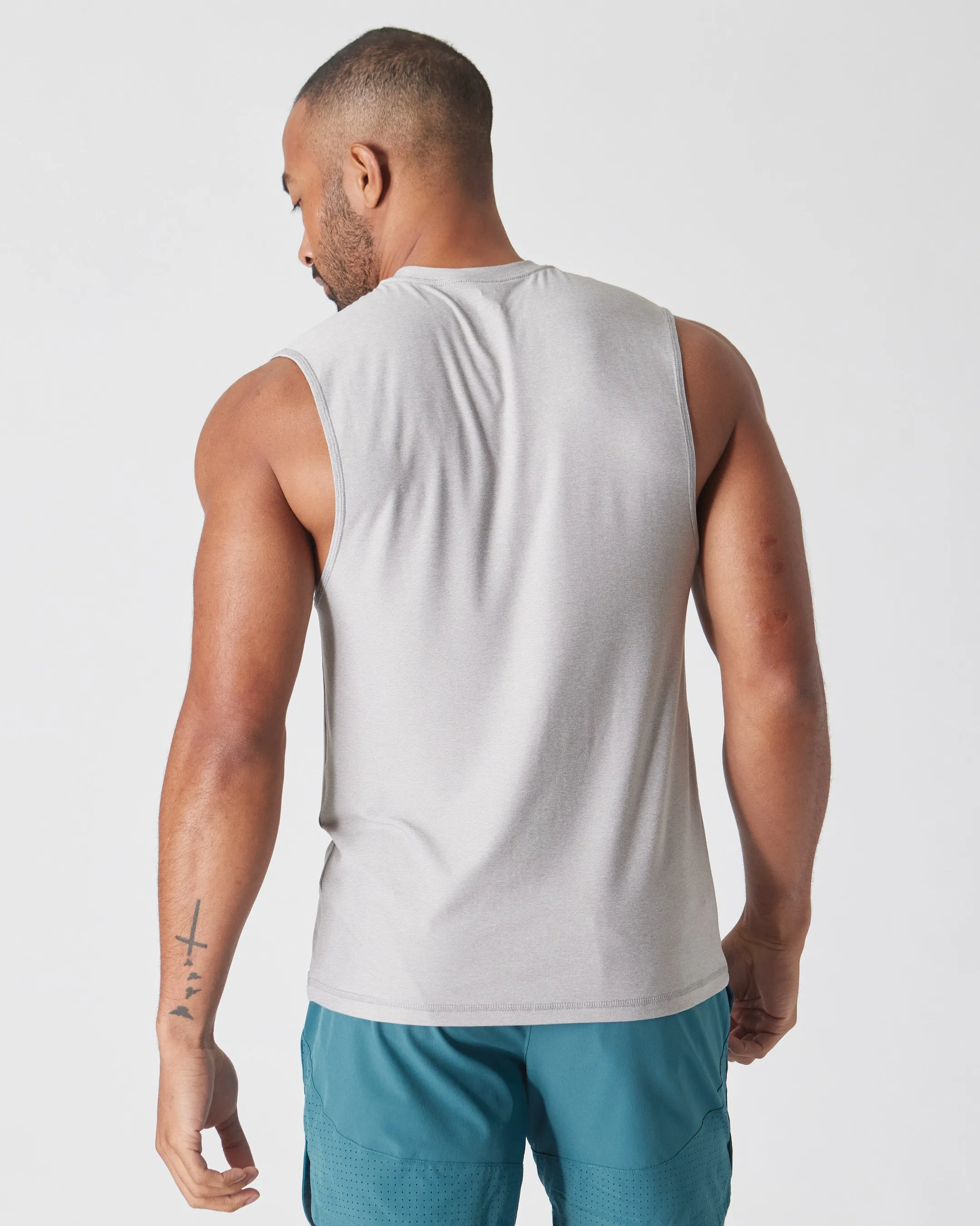 Gray & Forest Sleeveless Active Muscle Tee 2-Pack