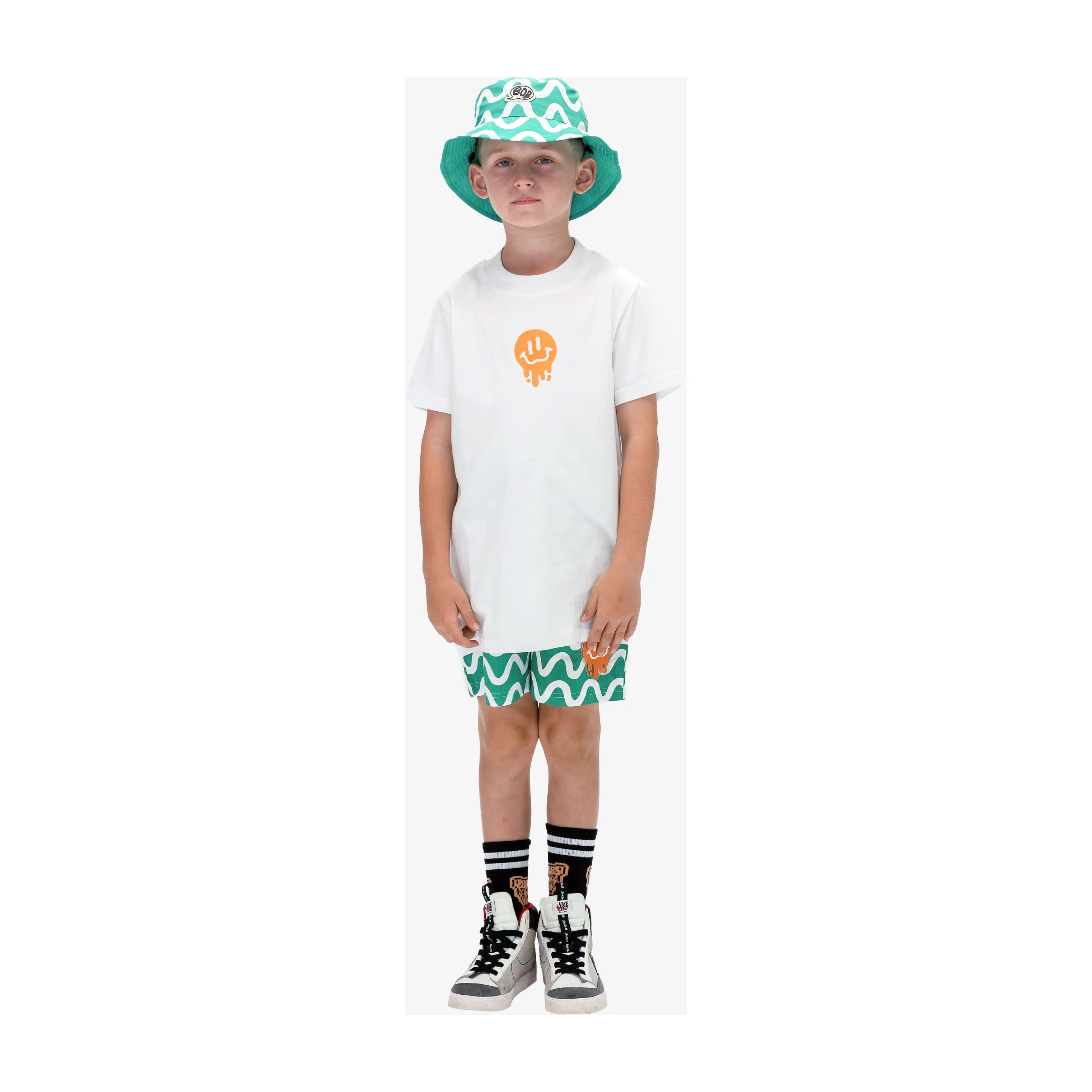 Green Squiggle Shorts