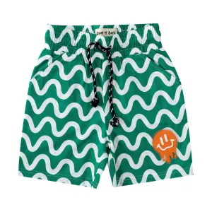 Green Squiggle Shorts