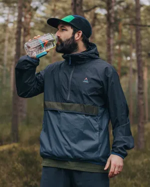 Gusto Recycled Windshell Anorak - Charcoal/Storm Grey