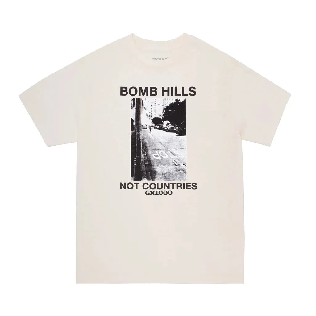 GX1000 Bomb Hills Not Countries T-Shirt - Cream