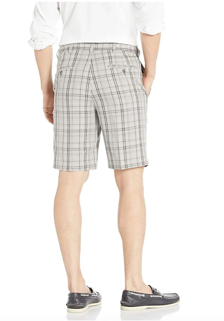 Haggar Cool 18 Pro Short - Windowpane Plaid