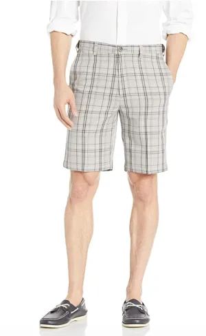 Haggar Cool 18 Pro Short - Windowpane Plaid