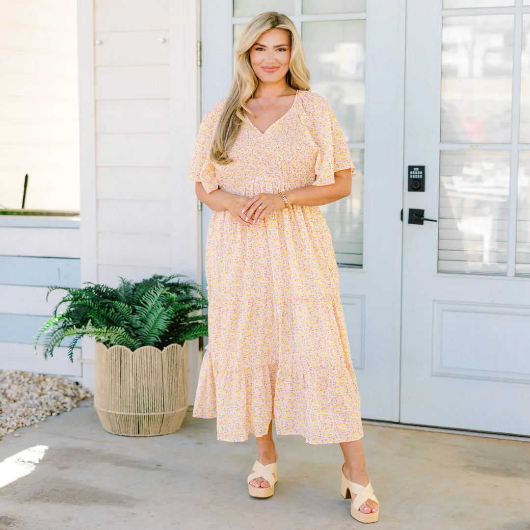 Headed To The Market Dress, Pink